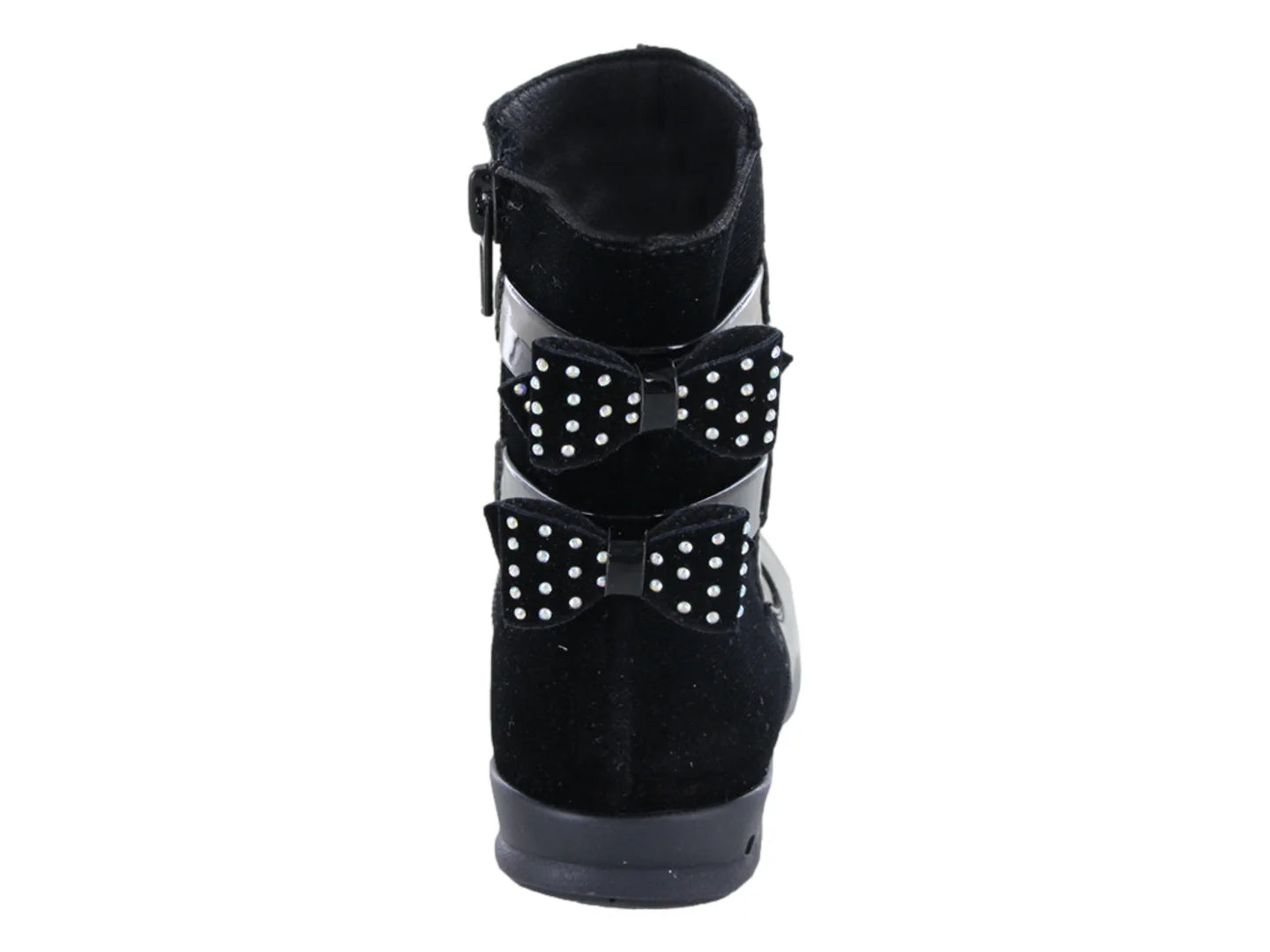 Botas Coqueta Negro Charol para Niña