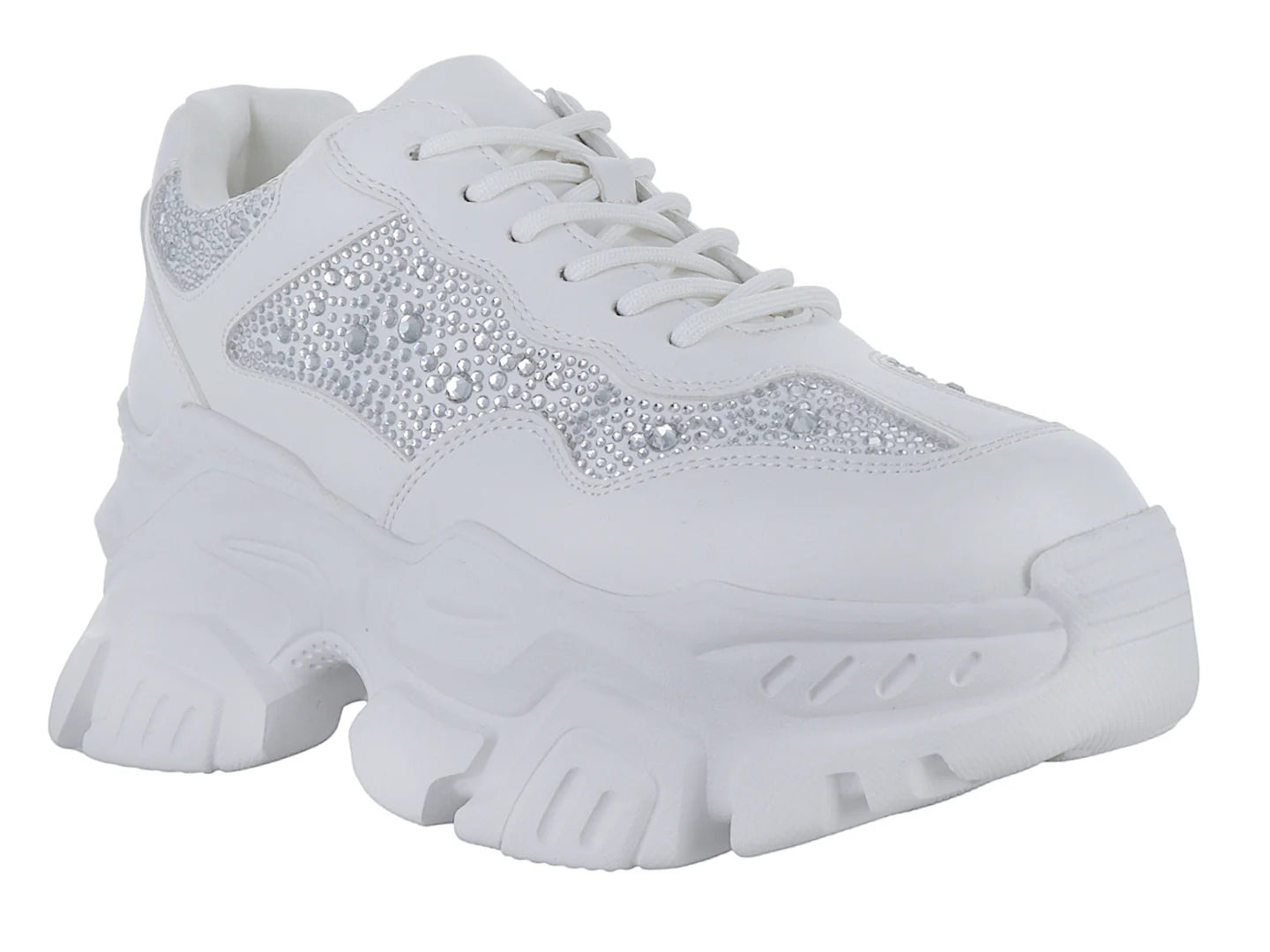 Madden Girl Tenis Casual Blanco Multicolor para Mujer