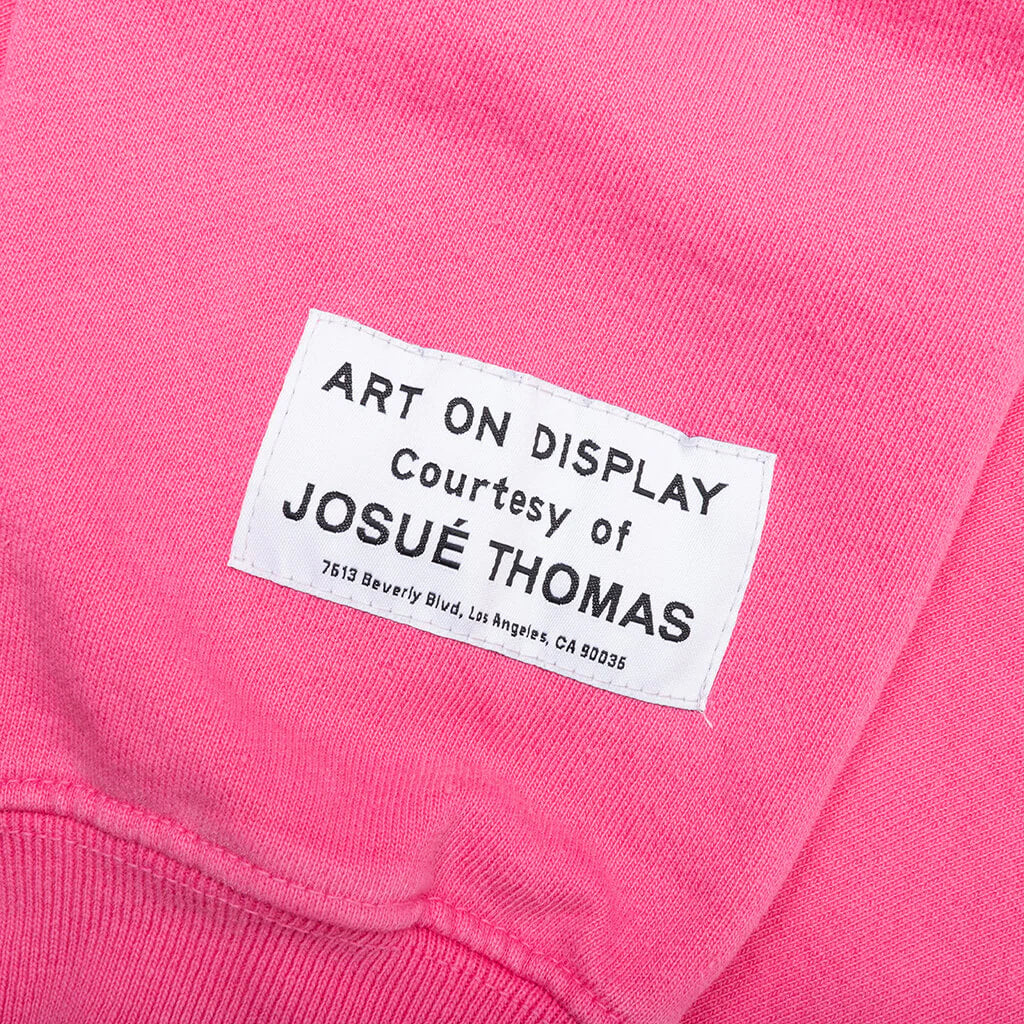 Dept Logo Hoodie Fluorescent Pink