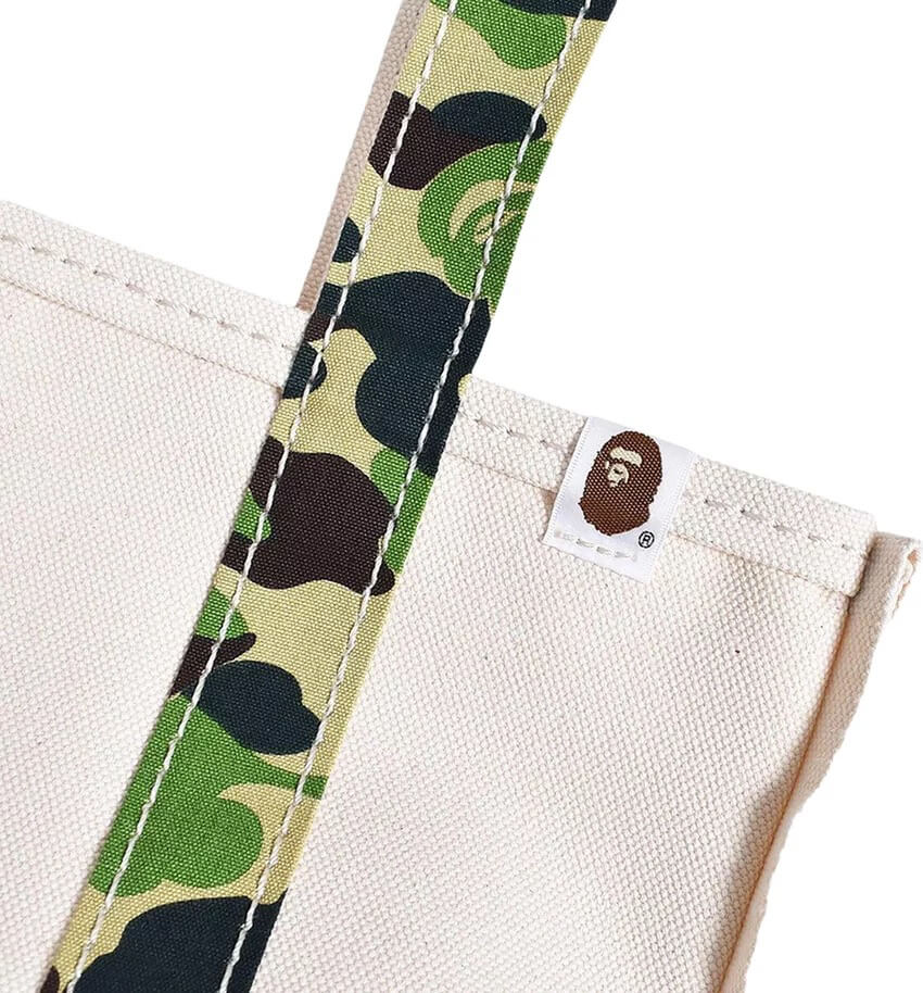 Saint Michael x A Bathing Ape Large Tote Bag White Camo