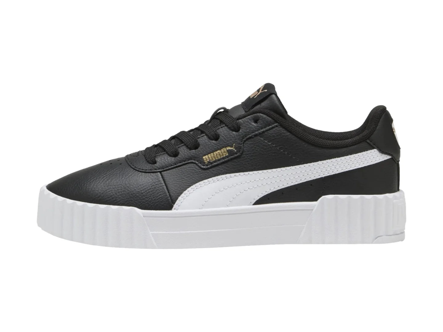 Tenis PUMA Carina 30 Negro y Dorado para Mujer