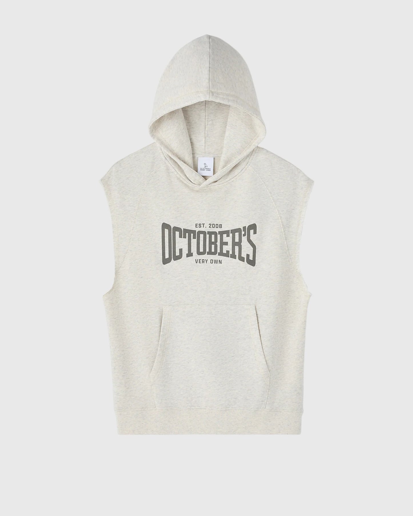 Sleeveless Training Hoodie Heather Grey