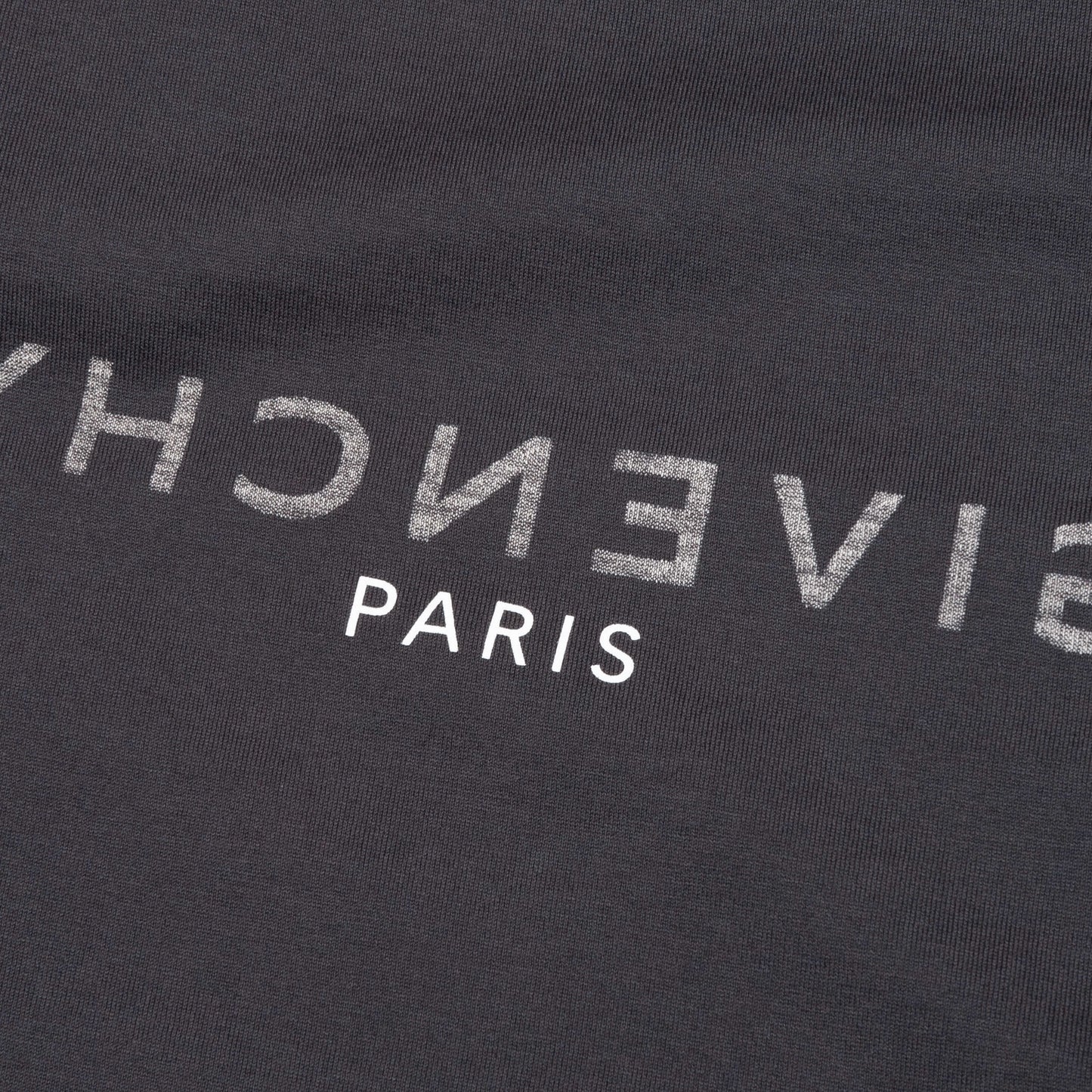 Slim Fit Reverse Print T Shirt Charcoal