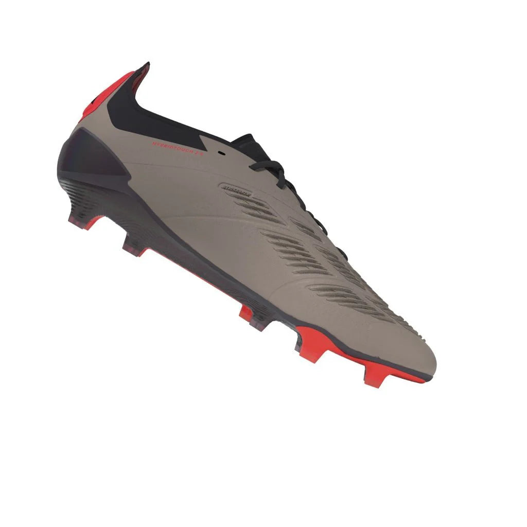 adidas Predator Elite FG Mens Firm Ground Soccer Cleats Platin Metallic Black Carbon