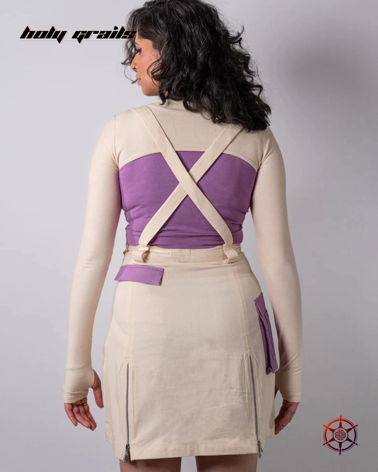 Cloudy Plum Belted Dress HG x Duskin