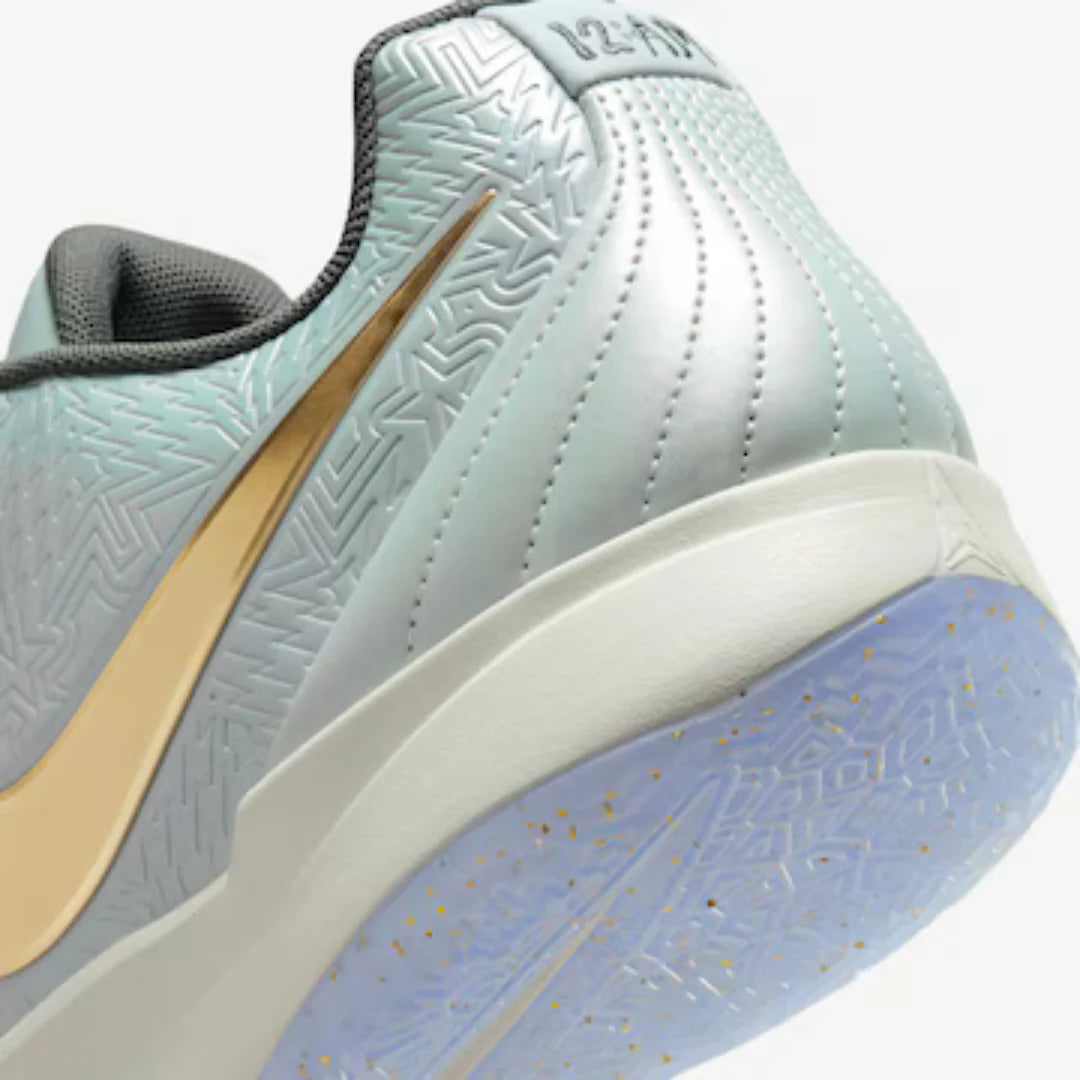 Tênis Nike Ja 2 Tree Top Light Silver and Metallic Gold