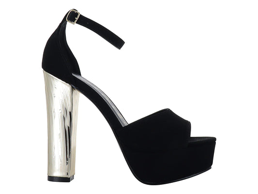 Sandalias de Tacón Clasben Vera Negro para Mujer