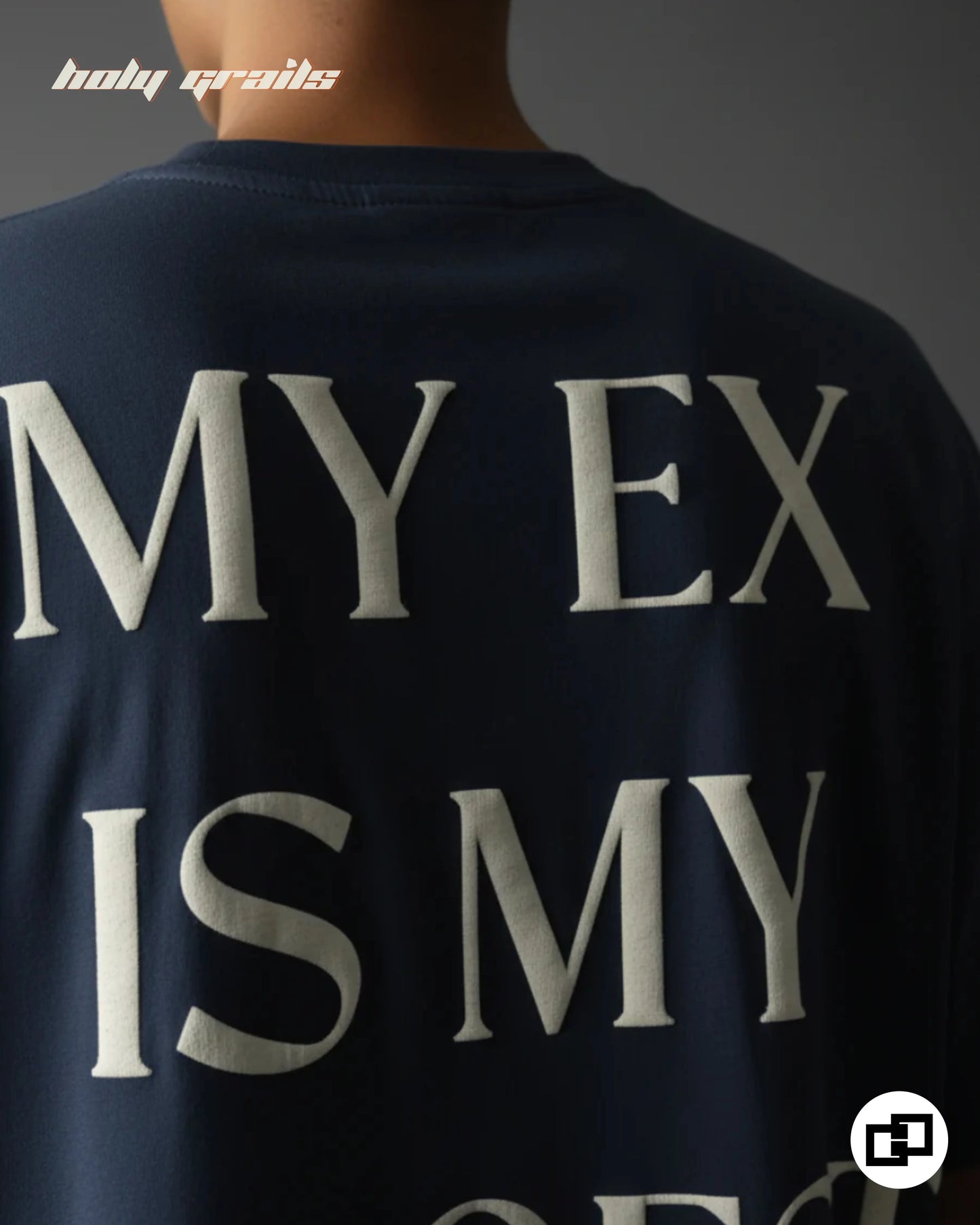 Biggest Fan Blue Oversize Tee HG x Grey Hound
