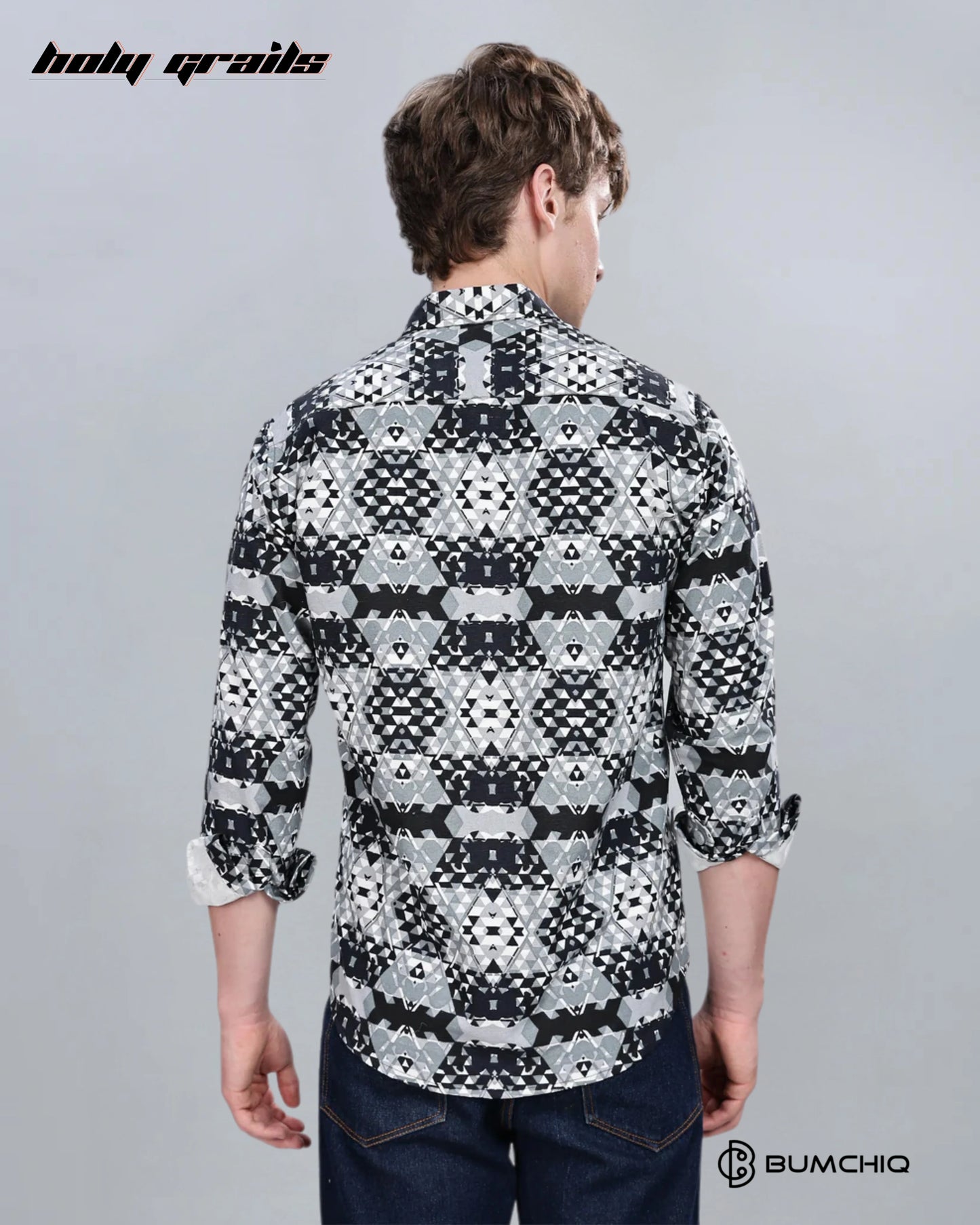 Greyish Abstractix Overshirt HG x Bumchiq