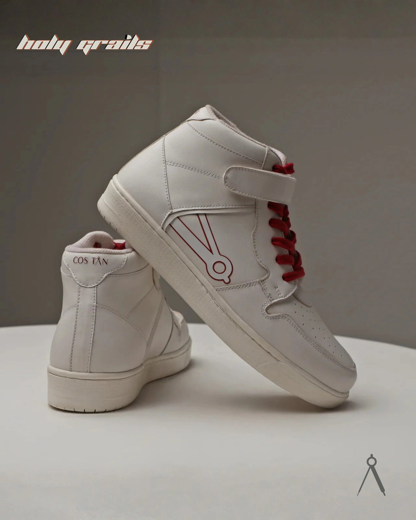 Vector White Red Accent High Sneakers HG x Cos Tan