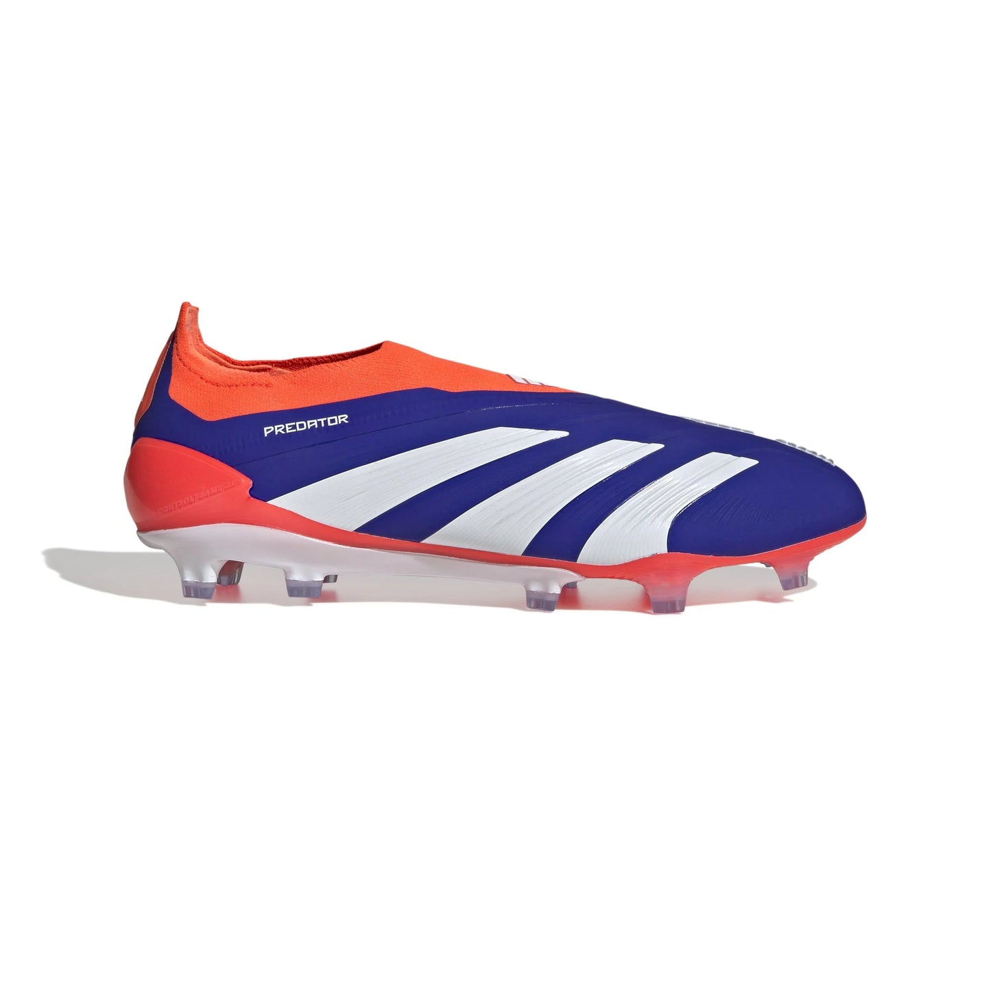 adidas Predator Elite Laceless FG Laceless Firm Ground Soccer Cleats Lucid Blue White Solar Red