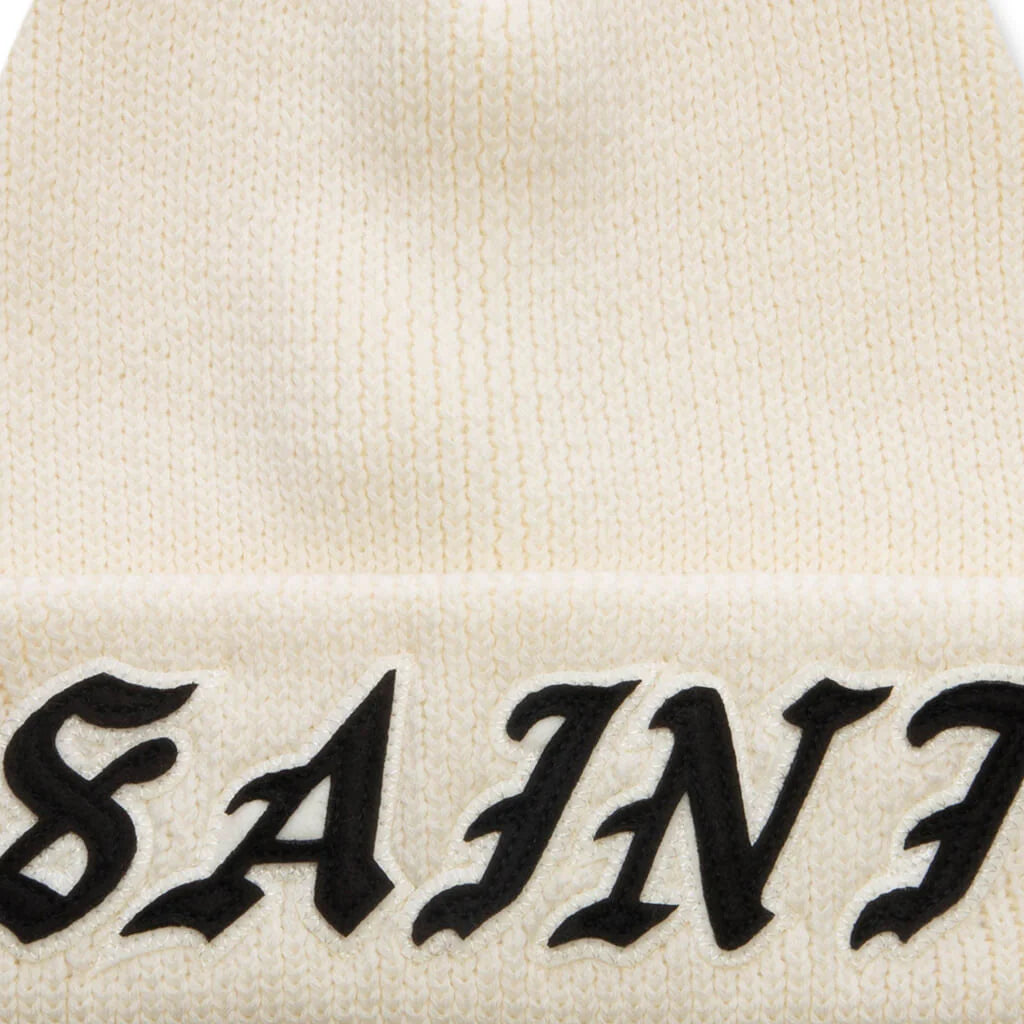 Saint Knit Beanie White