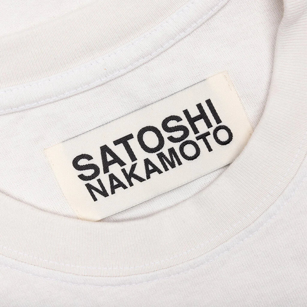 Satoshi Logo Tee White