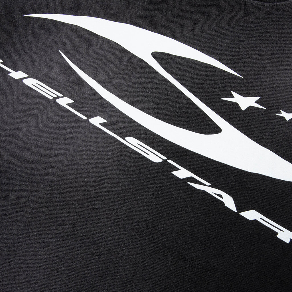 H Cursive Logo T Shirt Black