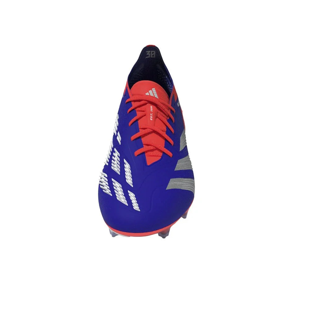adidas Predator Elite FG Mens Firm Ground Soccer Cleats Lucid Blue White Solar Red