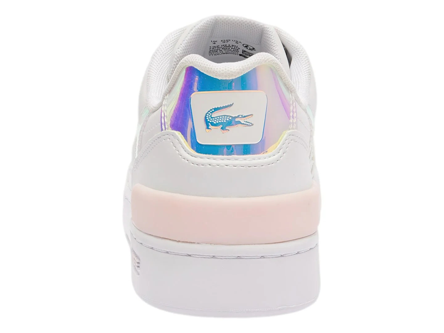 Tenis Lacoste T Clip Blanco y Rosa para Niña