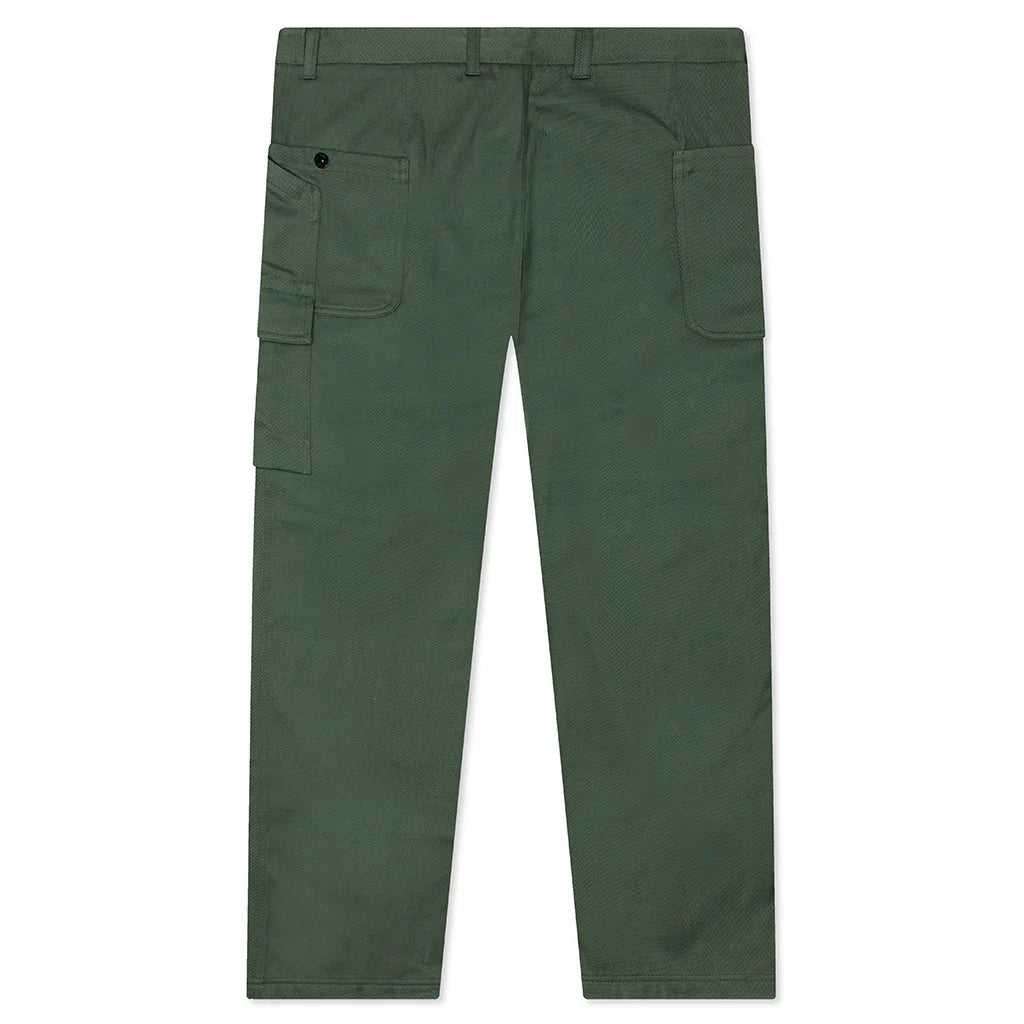 Straight Fit Cargo Pants Olive Green