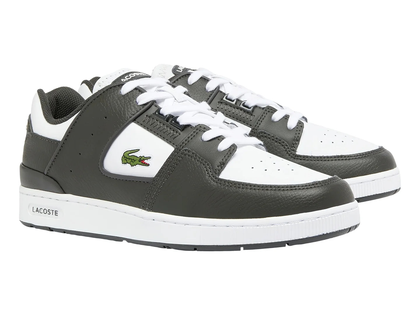 Tenis Lacoste Court Cage Verde Oscuro y Blanco para Hombre