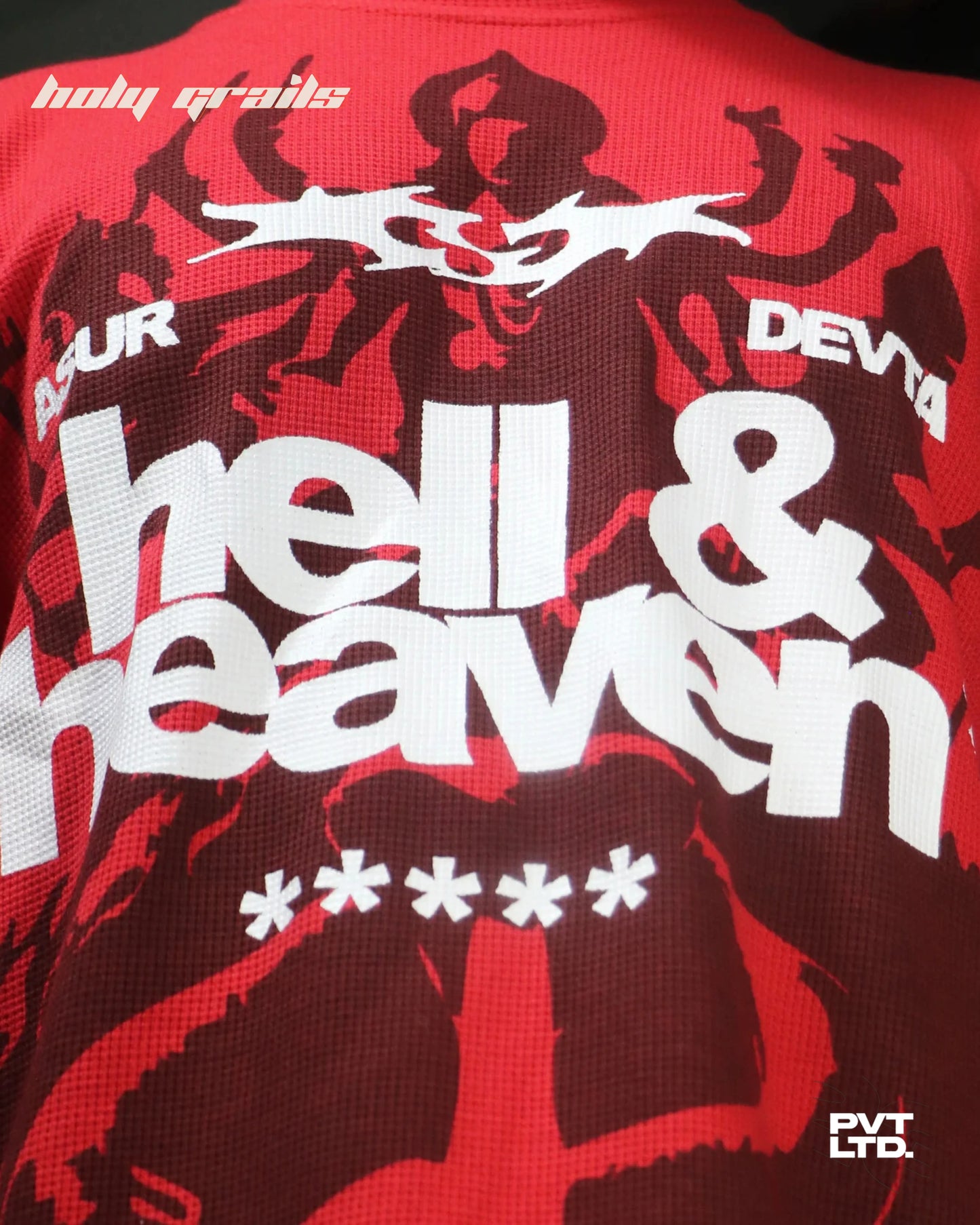 Heaven Hell Waffle Sweatshirt HG x Pvt Ltd