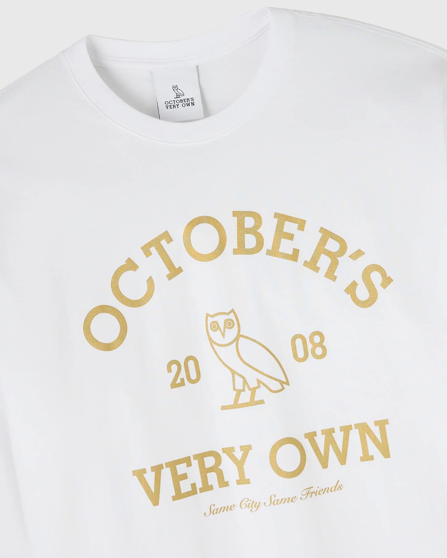 Collegiate Long Sleeve Tee White