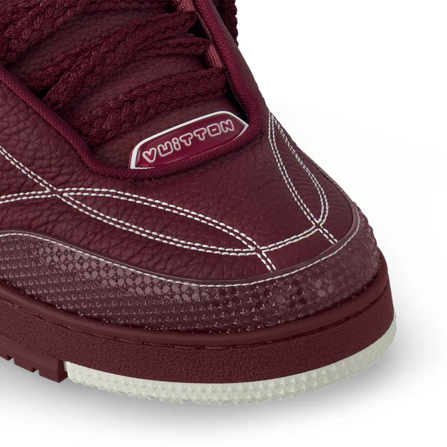 Louis Vuitton LV Skate Sneaker Burgundy Monogram Flower
