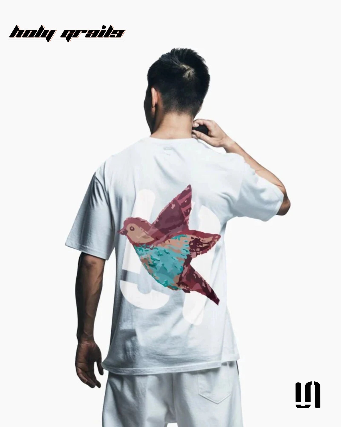 Feathered Friend White Oversized Tee HG x Sullitt