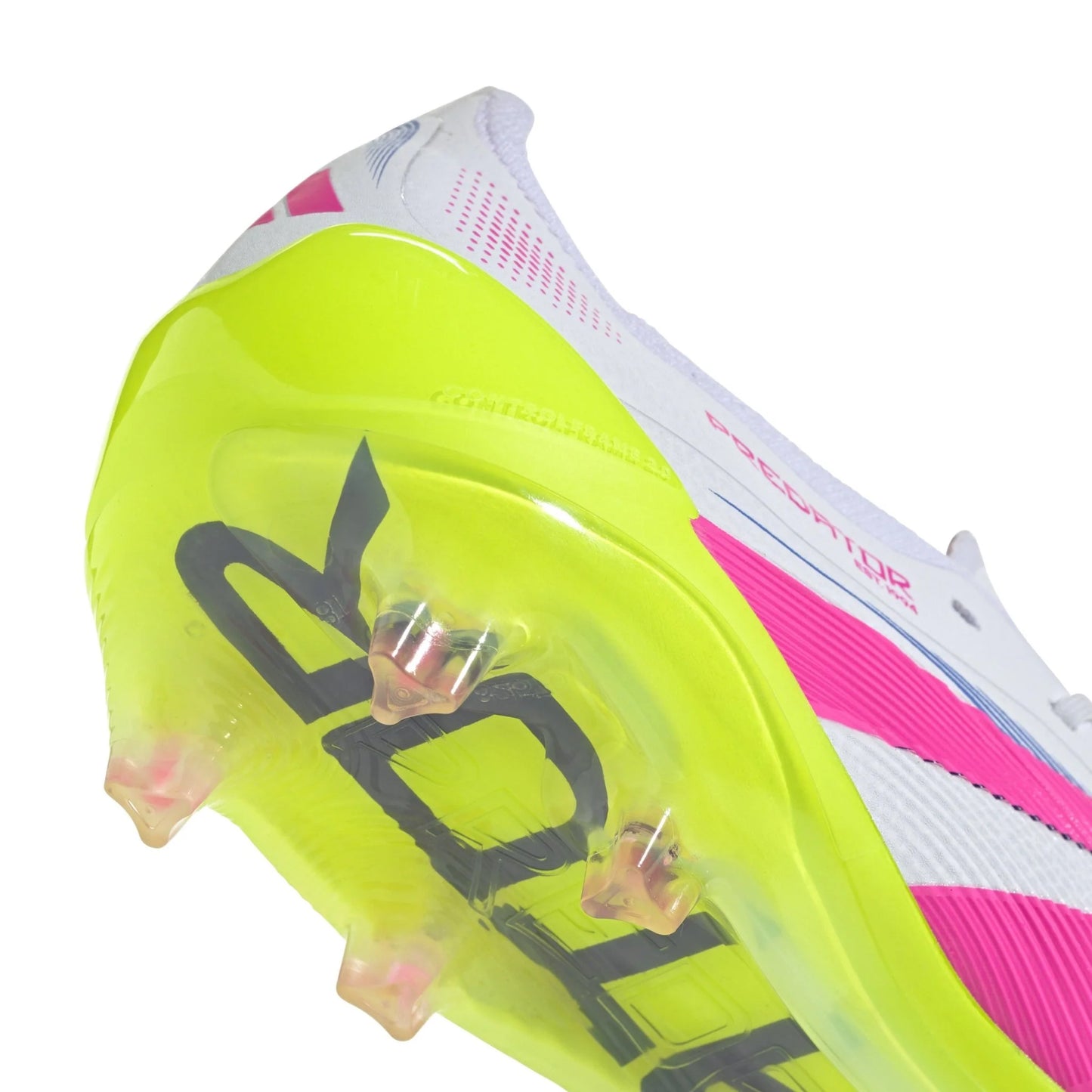 adidas Predator Elite FG Mens Firm Ground Soccer Cleats White Lucid Pink Lucid Lemon