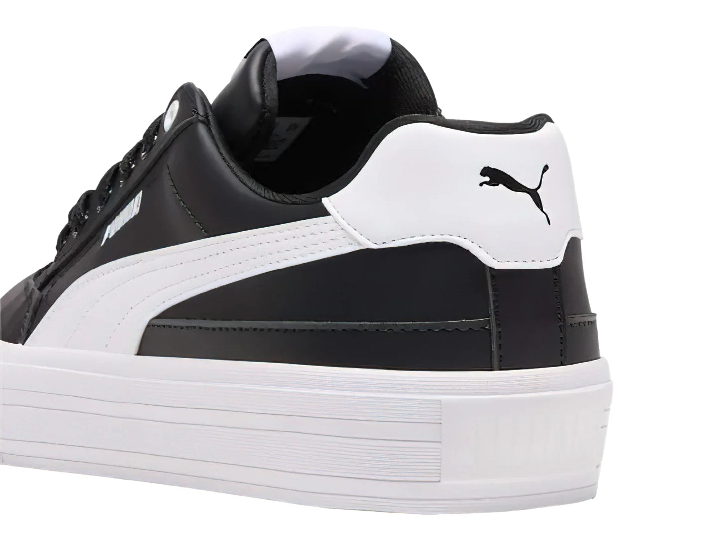 Tenis PUMA Court Classic Vulc Negro y Blanco para Hombre