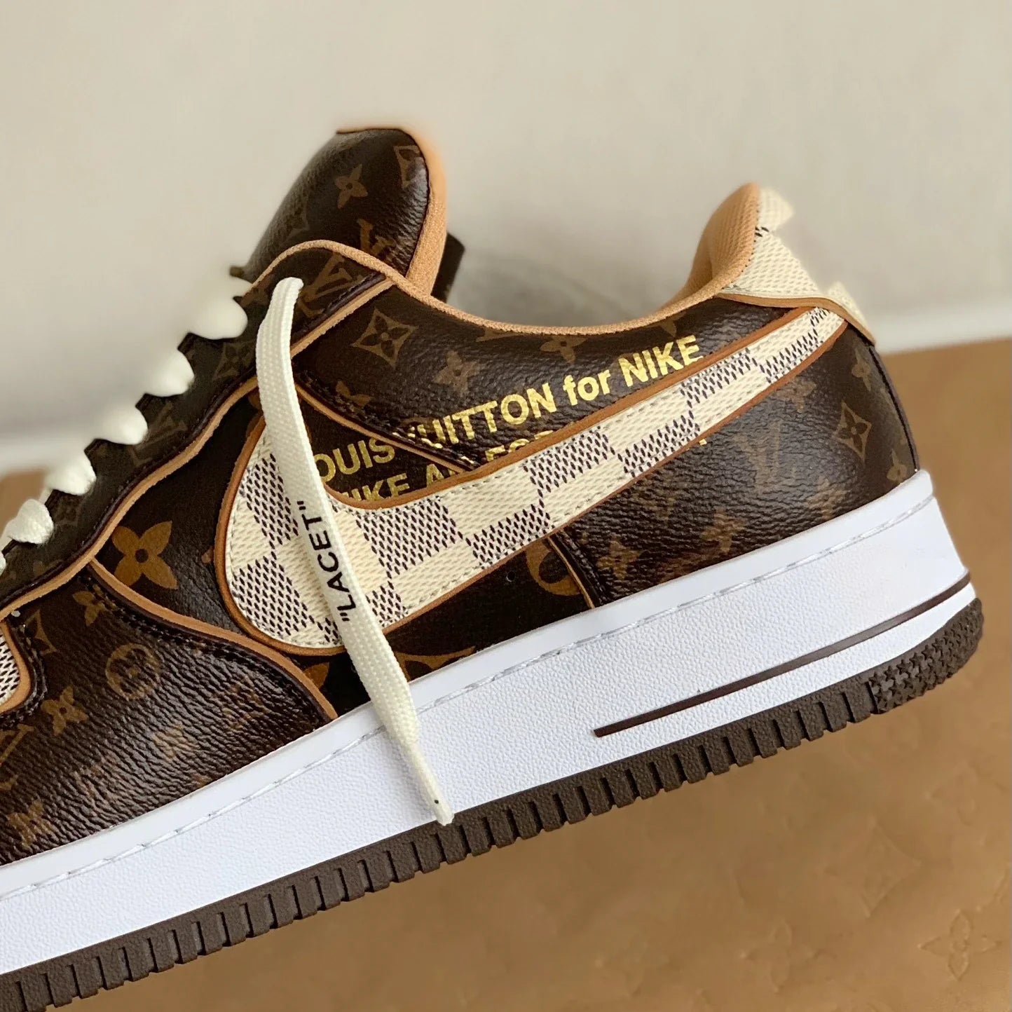 Louis Vuitton x Nike Air Force 1 Low Monogram Brown Damier Azur