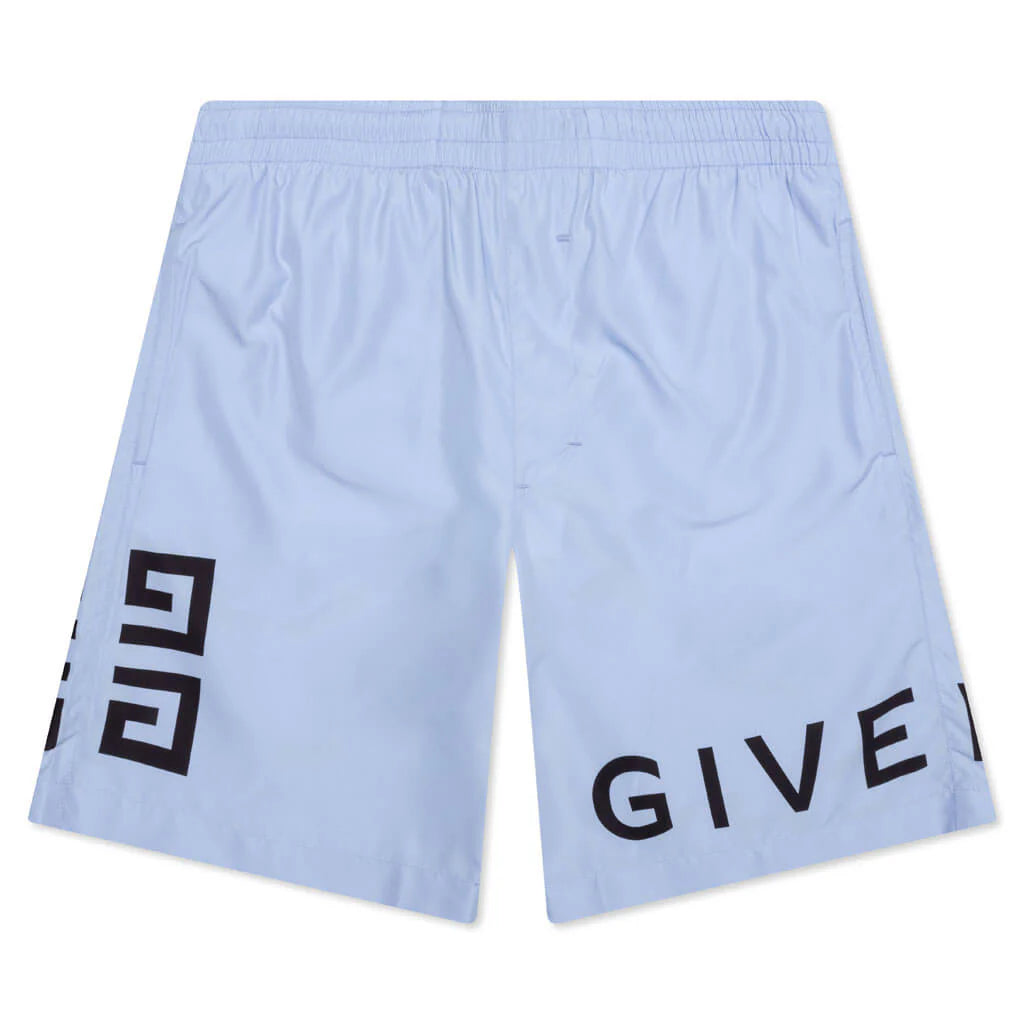 4G Long Swim Shorts Baby Blue