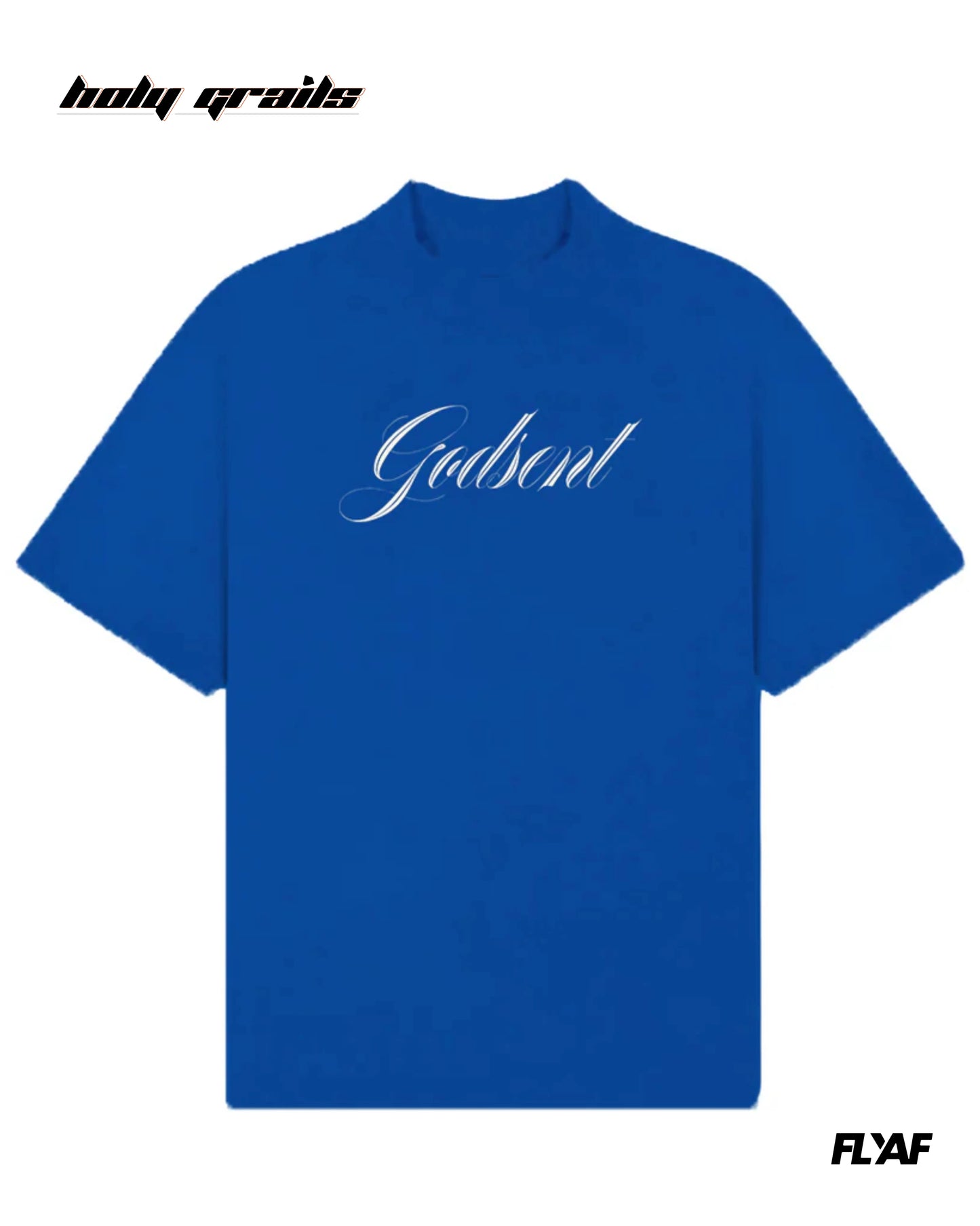 God Sent Blue Oversize Tee HG x FLYAF