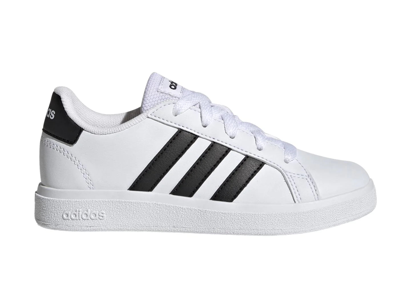 Tenis Adidas Grand Court 20 Blanco y Negro para Niño