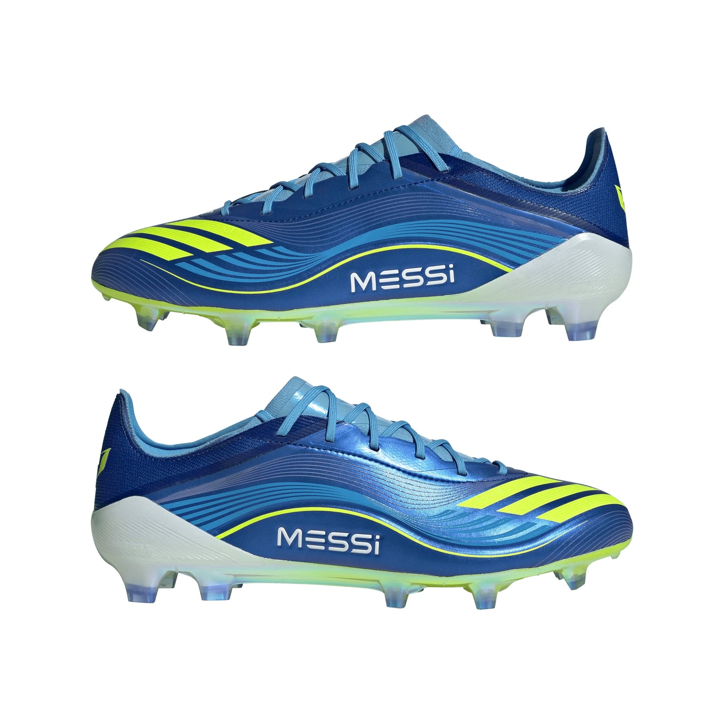 adidas F50 Messi Elite FG Mens Soccer Cleats Royal Blue Yellow Blue