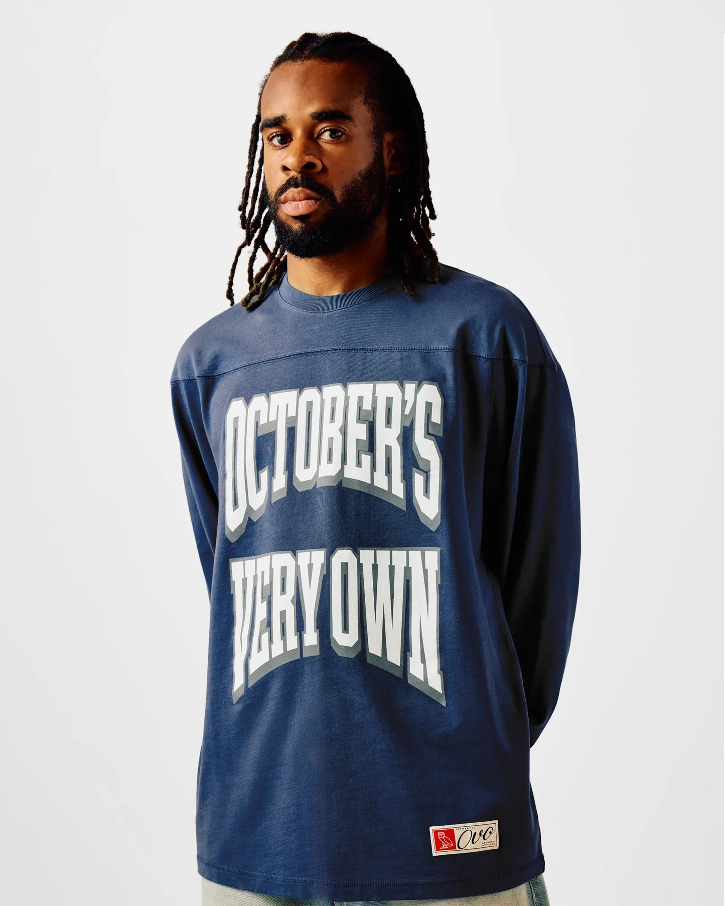 Heritage Long Sleeve Football Tee Black