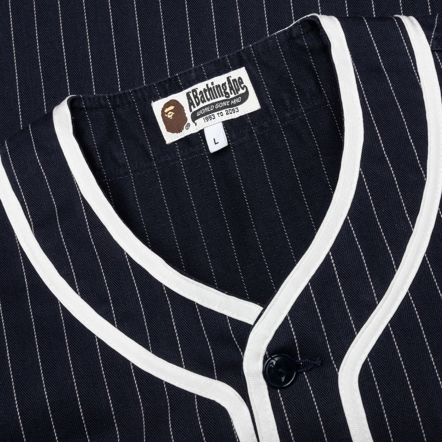 A Bathing Ape Baseball Shirt Navy
