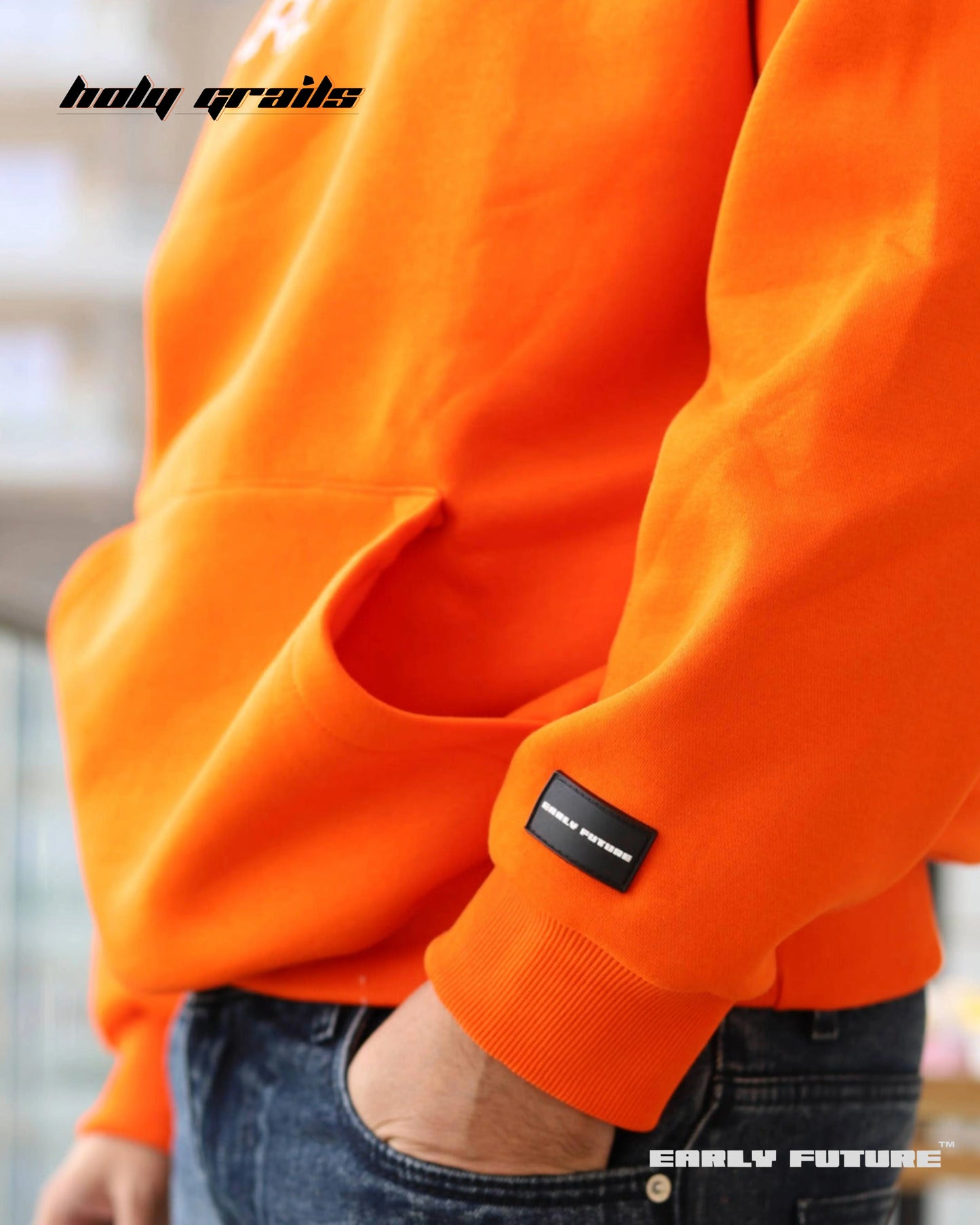 T Rex Mandarin Orange Hoodie HG x Early Future