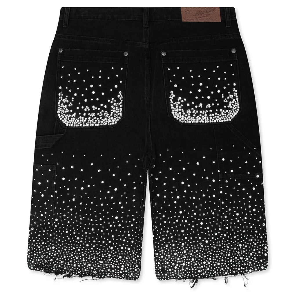 20K Diamond Jorts Black