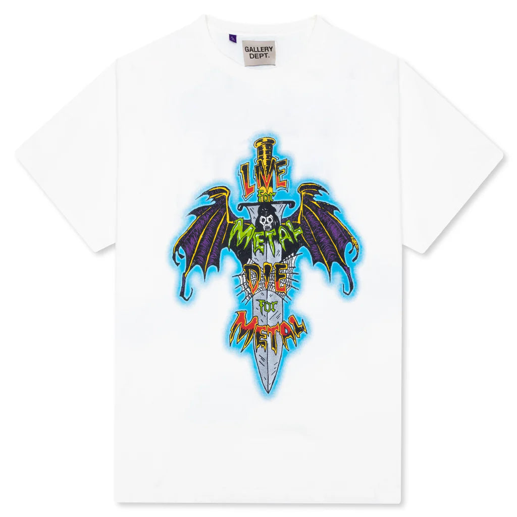Live For Metal Tee Light Archival White