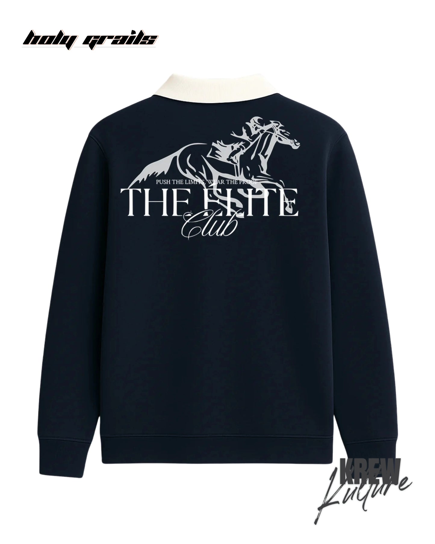 The Elite Navy Blue Polo T Shirt HG x Krewe Kulturr
