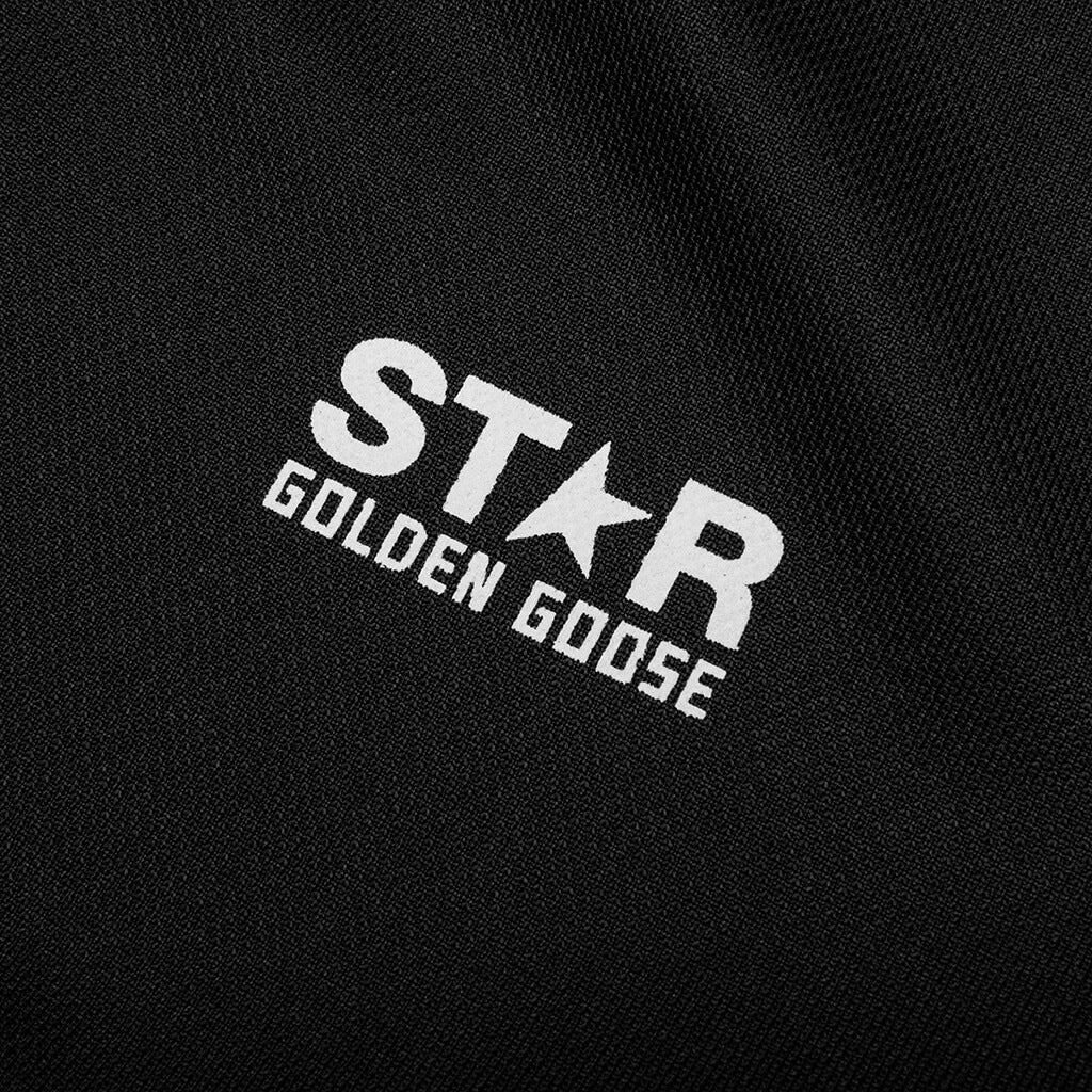 Womens Star Zipped Track Jacket Black