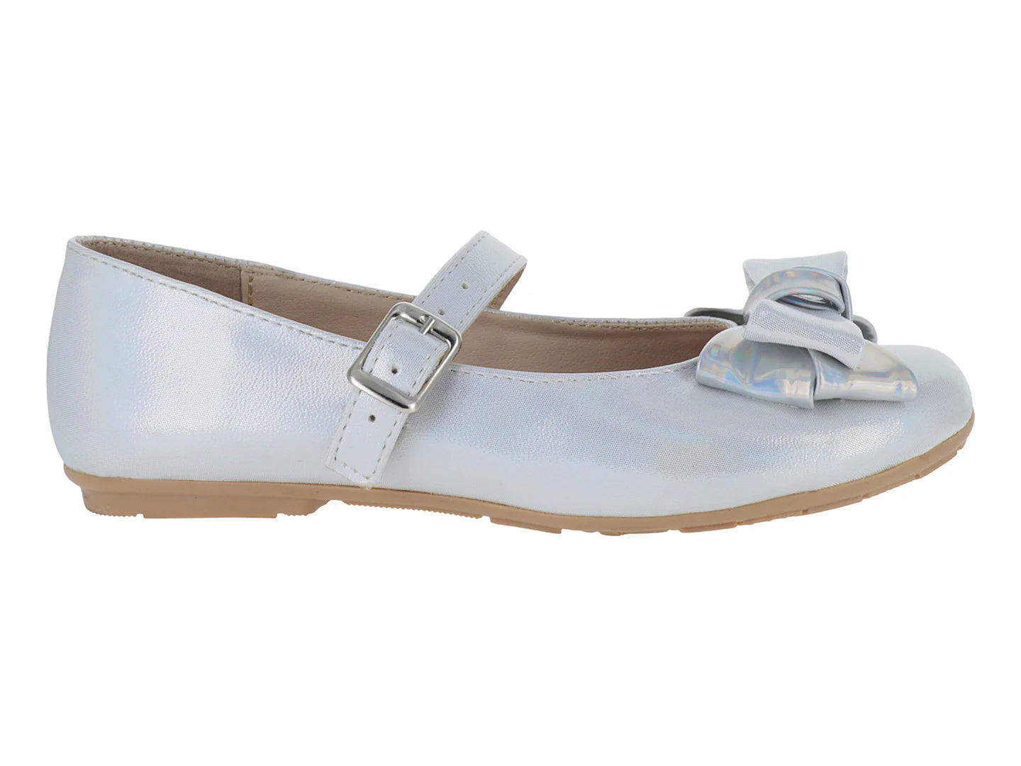 Zapatos Planos Sarele Color Plata para Niña