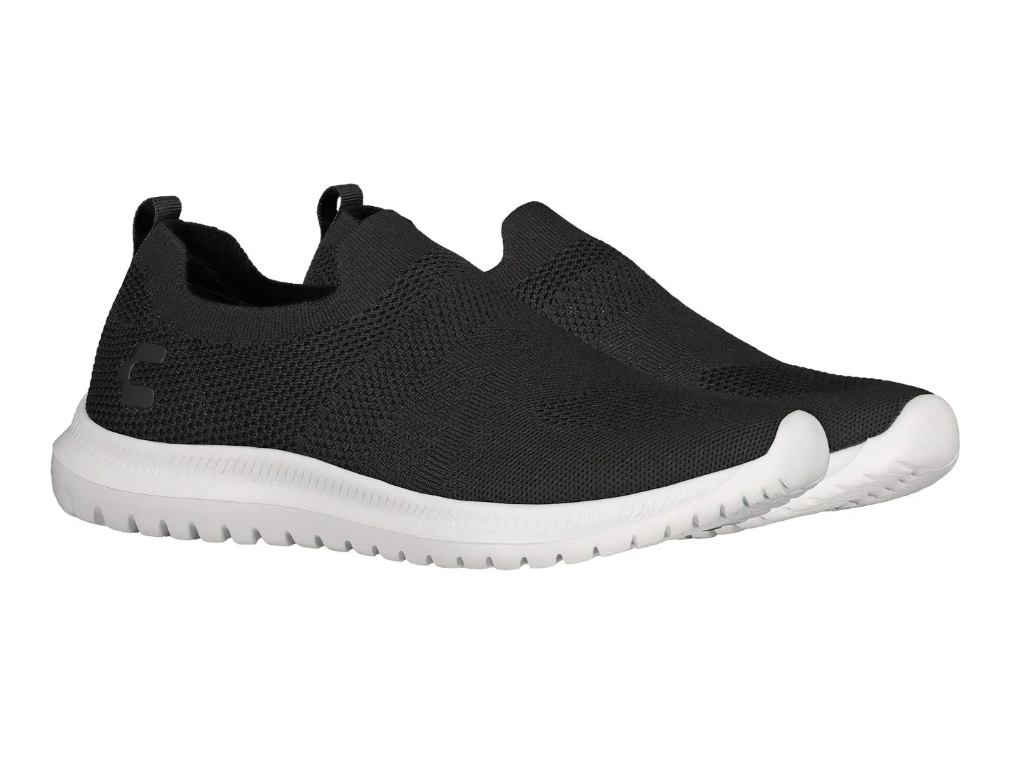 Tenis Charly Slip on Negro con Blanco para Hombre