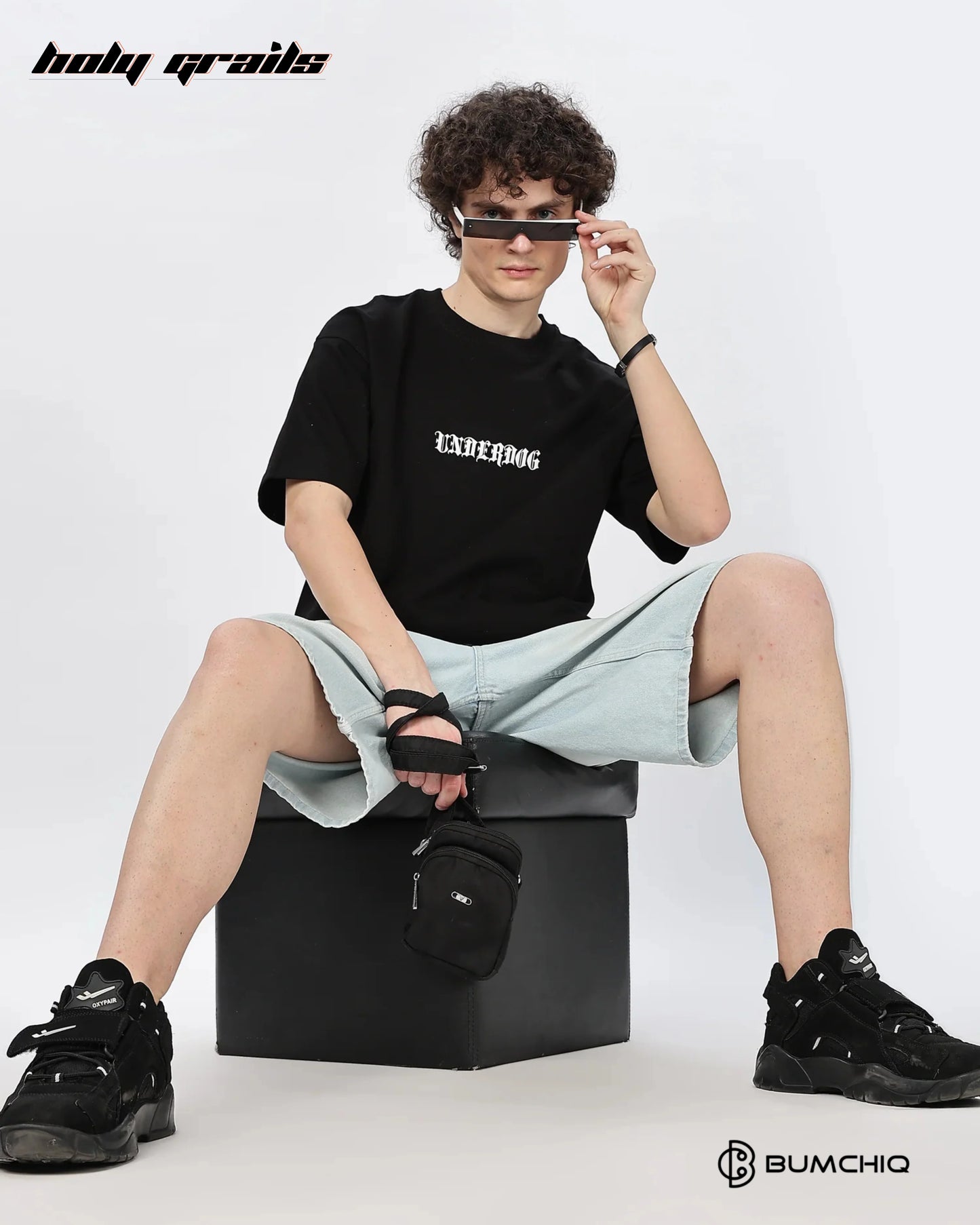 Underdog Black Oversize Tee HG x Bumchiq