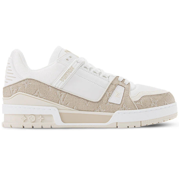 Louis Vuitton LV Trainer Beige Monogram Leather Sneaker