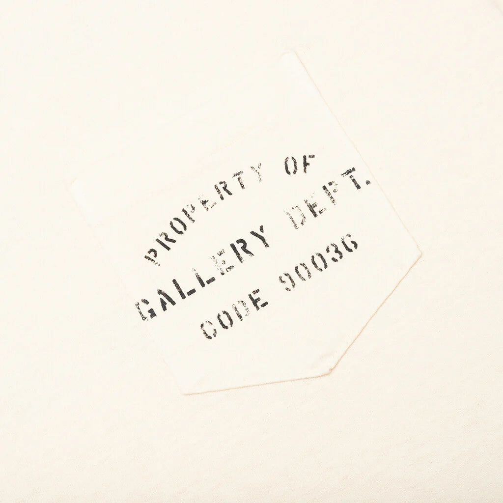Property Of Stencil Tee Antique White