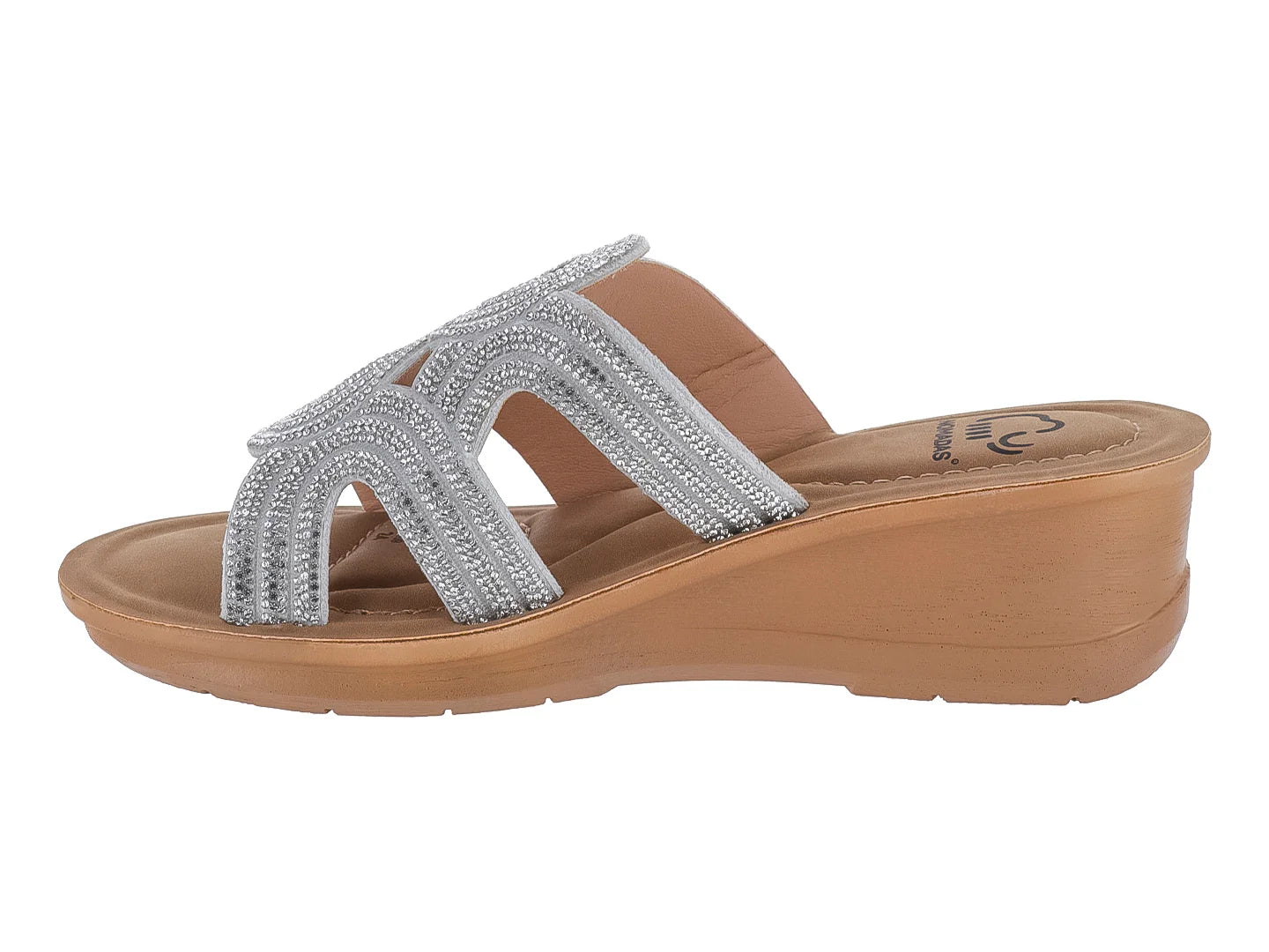 Sandalias de Plataforma Nomadas Color Plata para Mujer