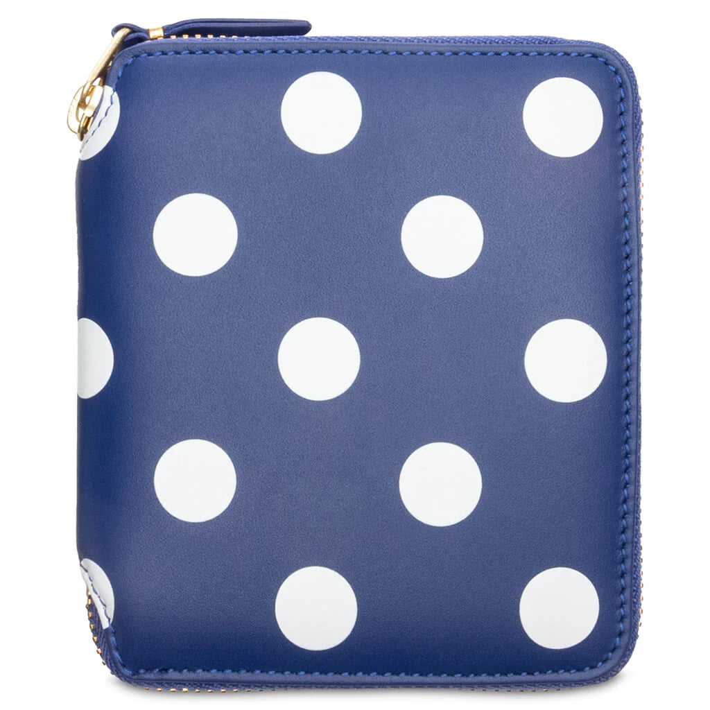 Comme des Garcons SA2100PD Polka Dots Wallet Navy