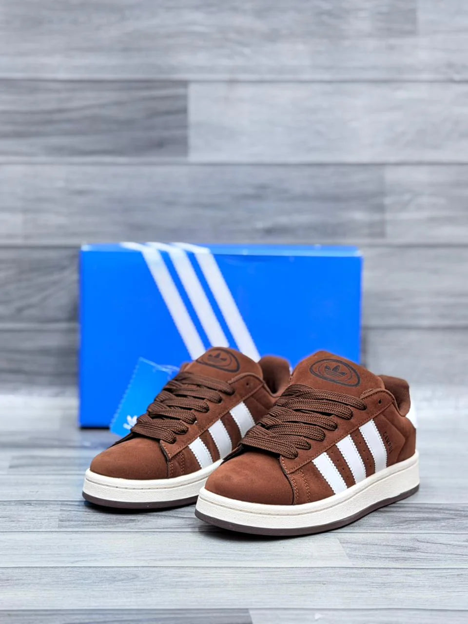 ADIDAS CAMPUS BROWN AND WHITE