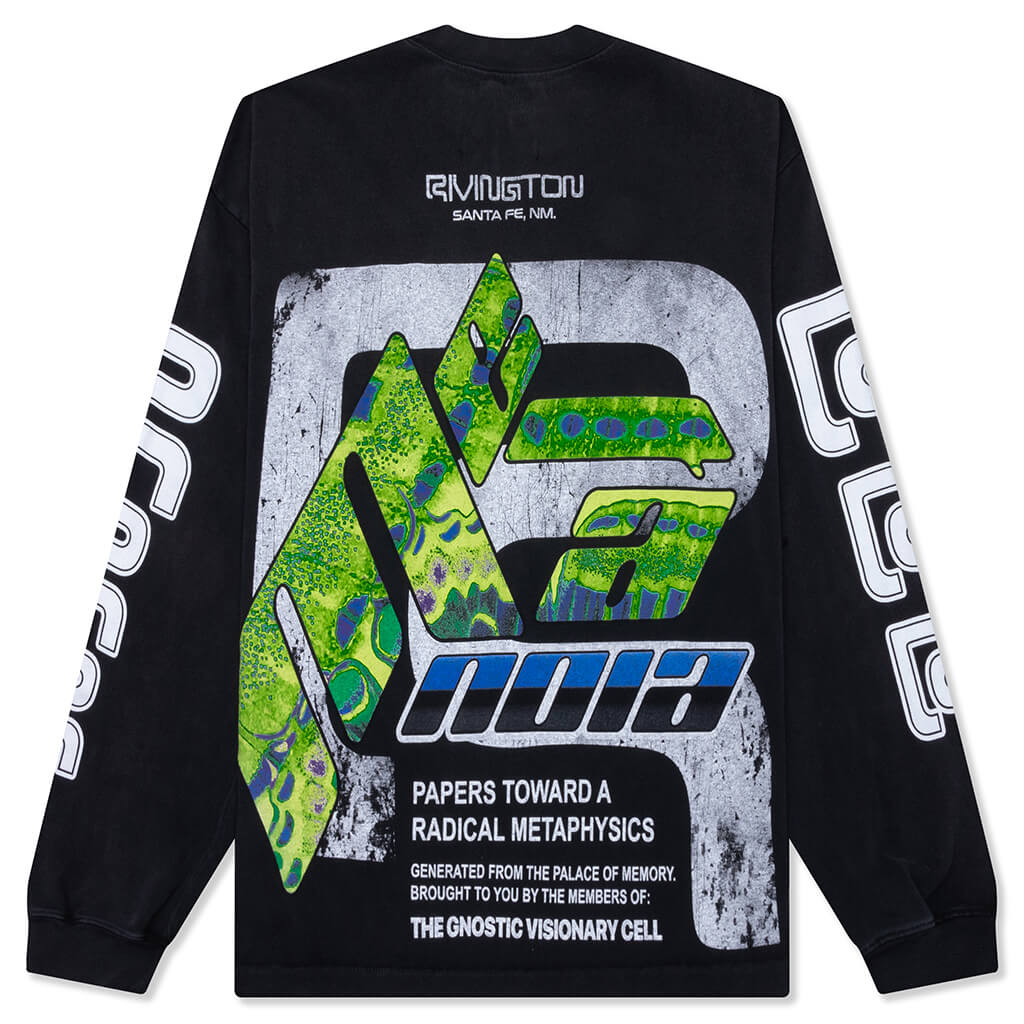 Radical Paper Garden L S Tee Faded Black