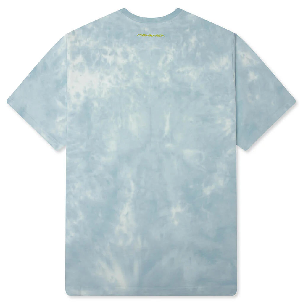 Tie Dye Smiley Oversized T Shirt Tie Dye Blue